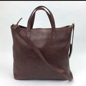 Madewell Small Transport Leather Crossbody Tote